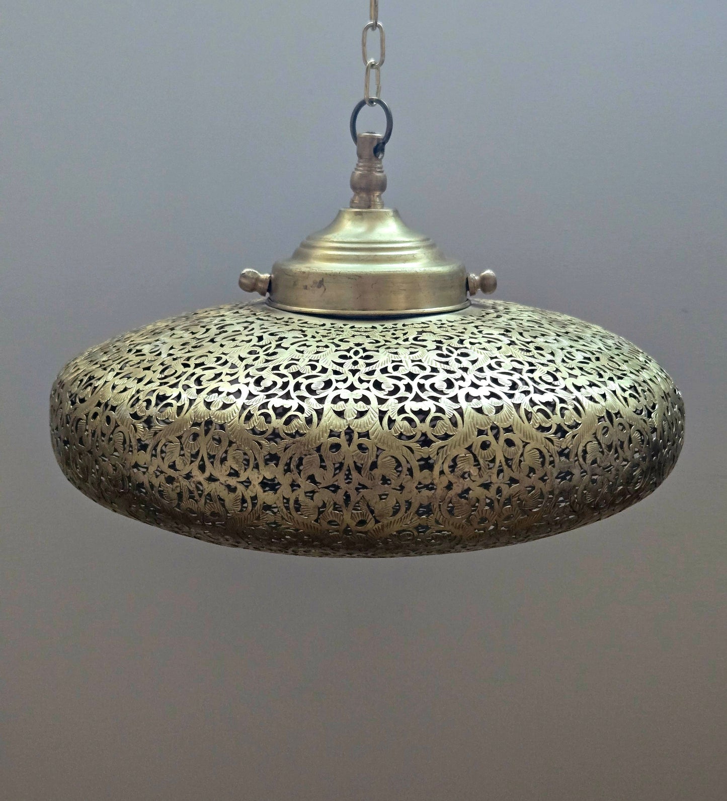 Copper hanging lamp S