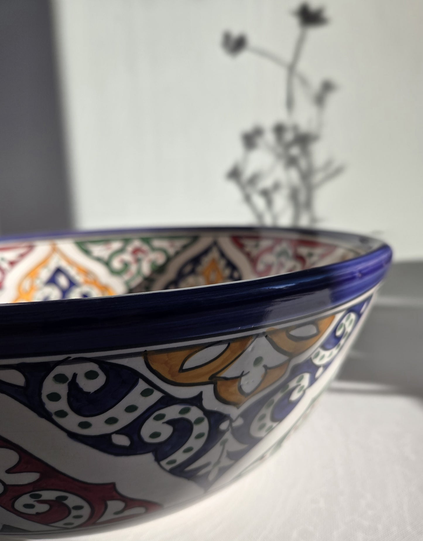 Ceramic Bathroom Sink Ø 35 cm