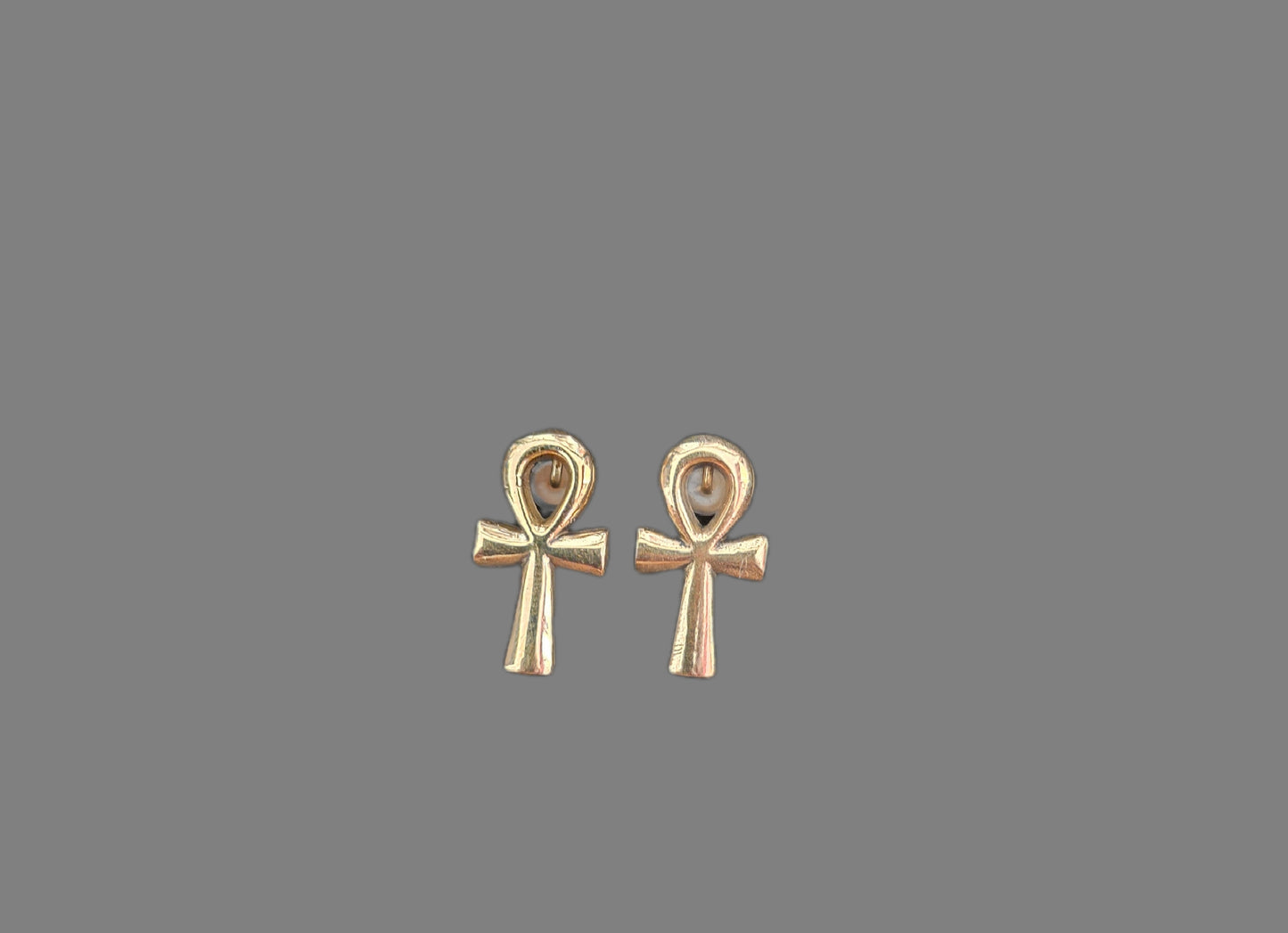 Ankh Ohrringe aus Kupfer