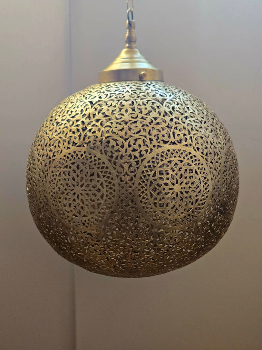 Runde Messing lampe