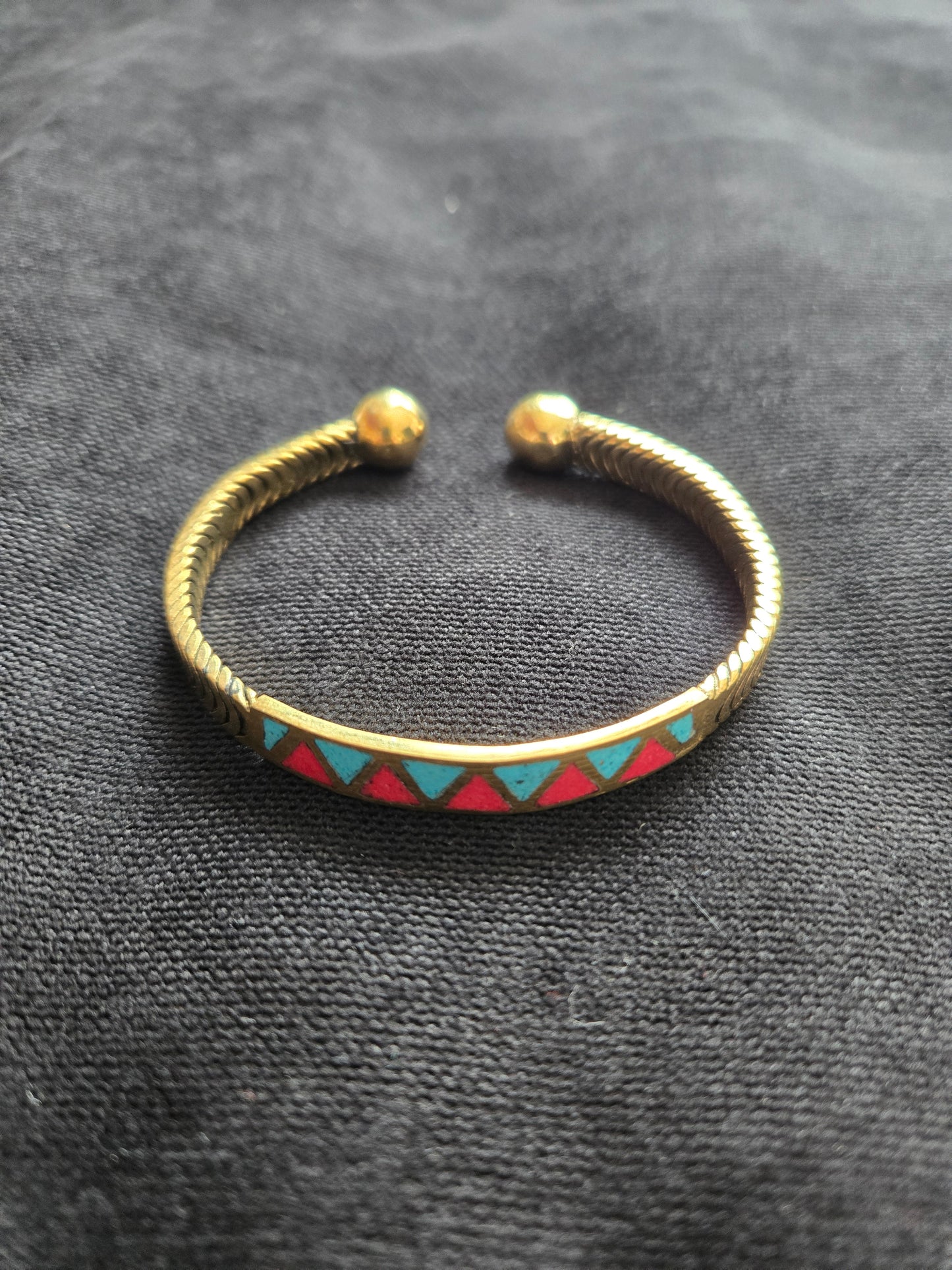 Ägyptisches Lotus Schmuckset aus Kupfer – Handgefertigtes Armband & Ring