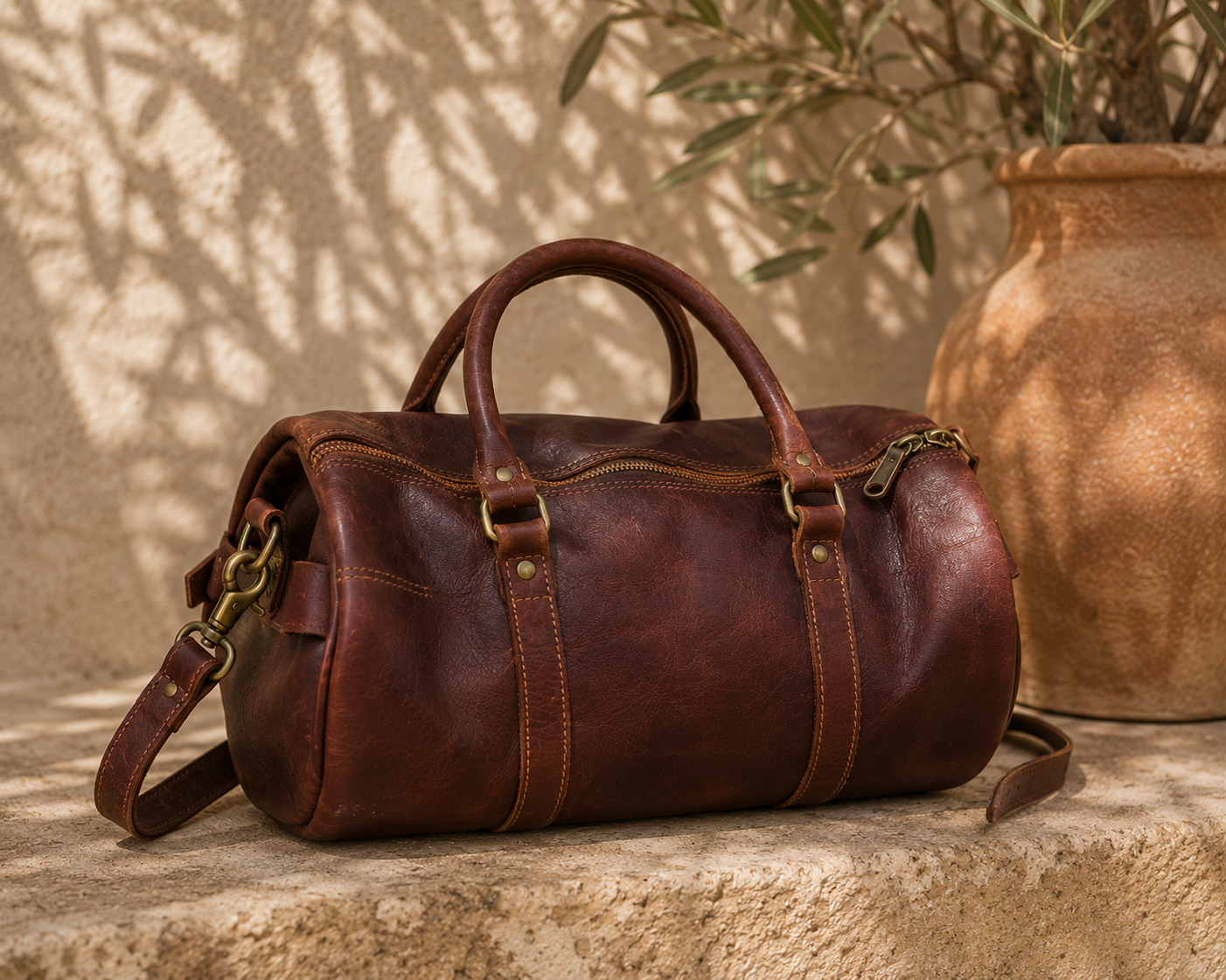Leder Tasche / Sport Tasche