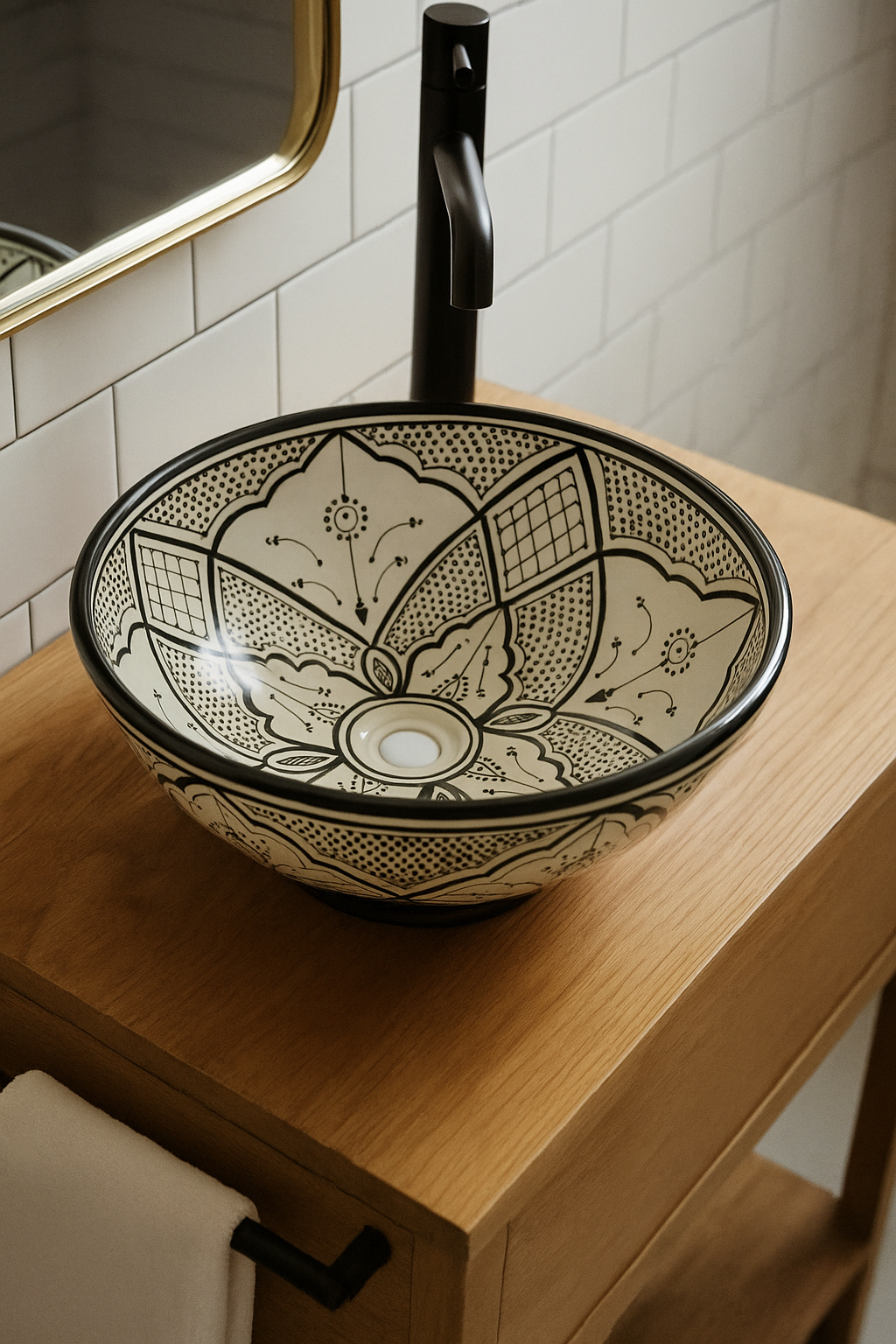 Keramikwaschbecken Ø 40 cm