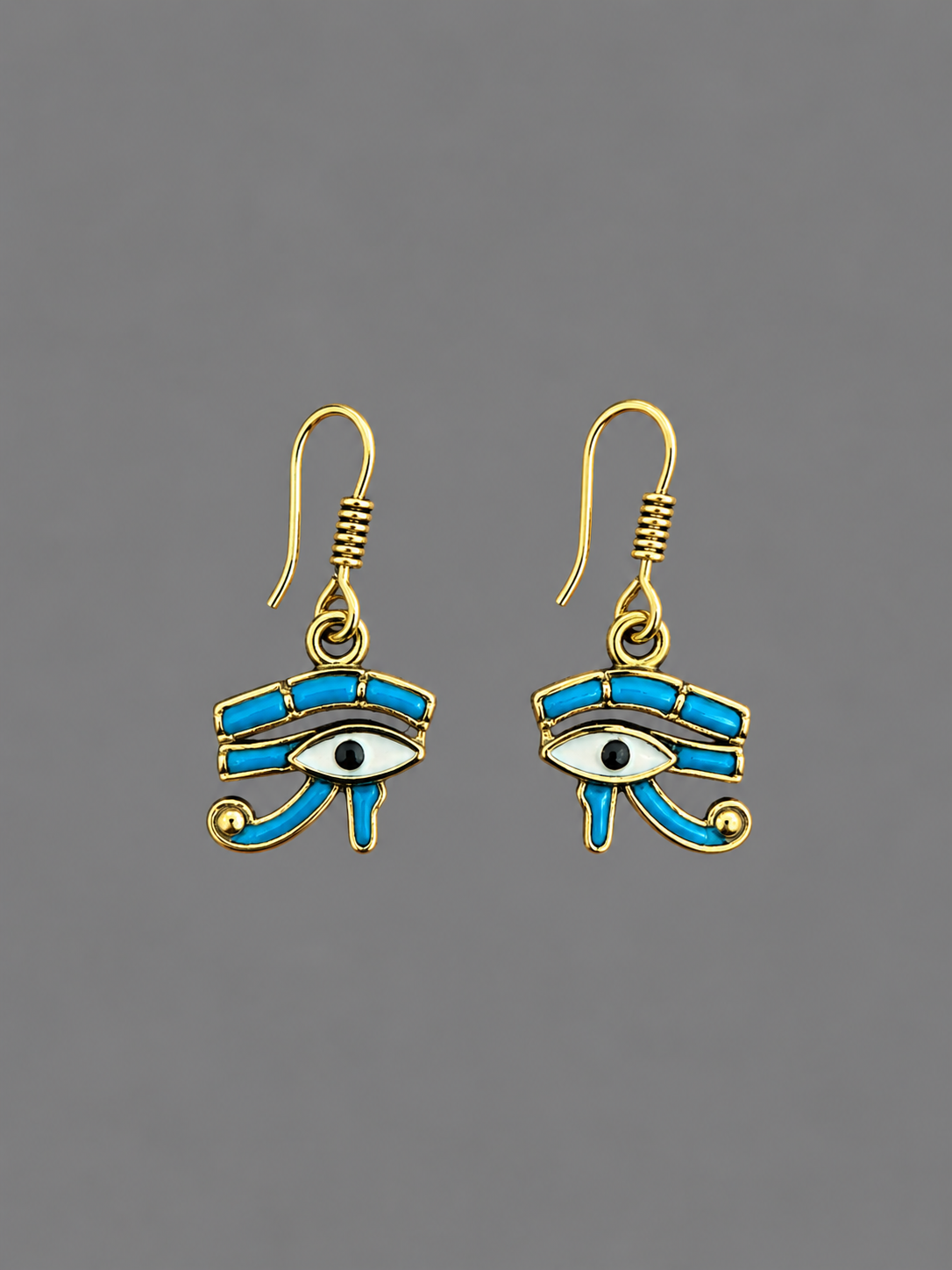 Auge des Horus – Ohrringe mit Türkis