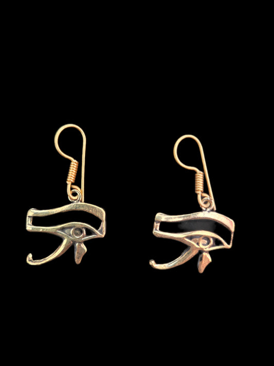 Ohrringe Gold  Auge des Horus 