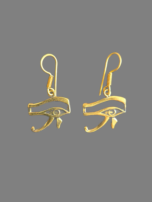 Horusauge Ohrringe aus Kupfer — Symbol für Schutz & Heilung 𓂀