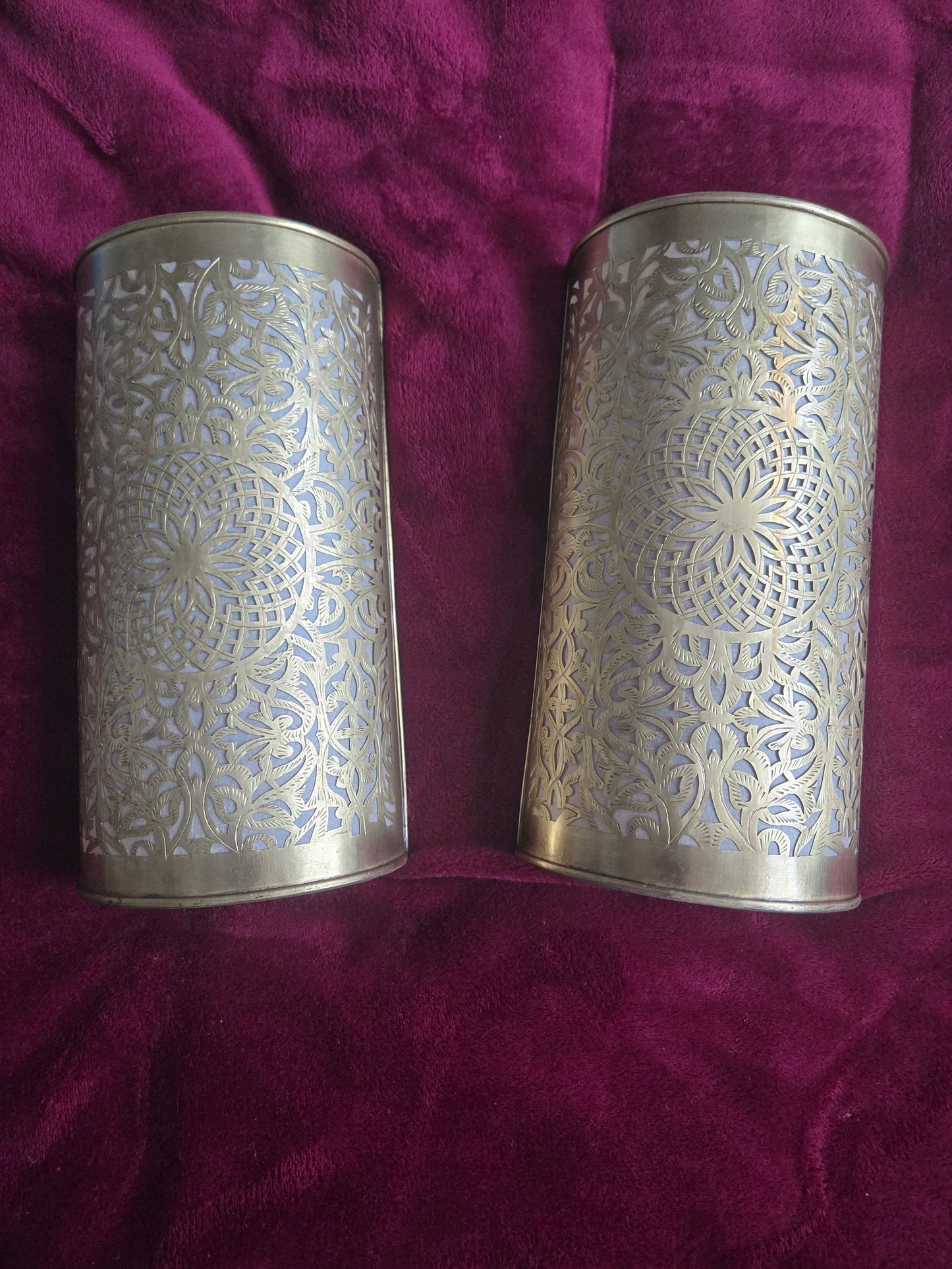 Handgefertigte Marokkanische Messing Wandleuchte – Orientalische Messing Wandlampe – Limitierte Edition (Nur 2 verfügbar)